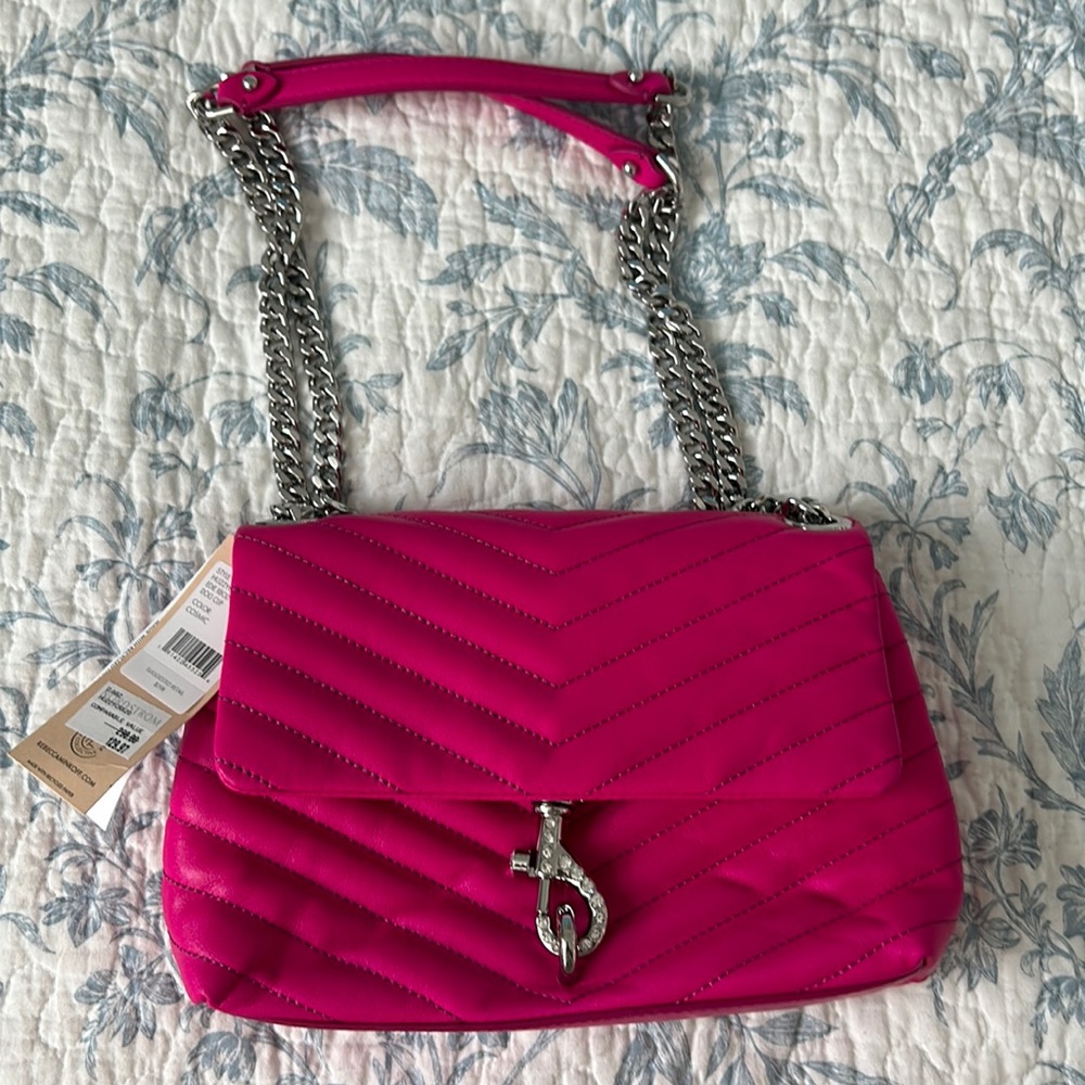 Rebecca Minkoff Edie bag in hot pink!